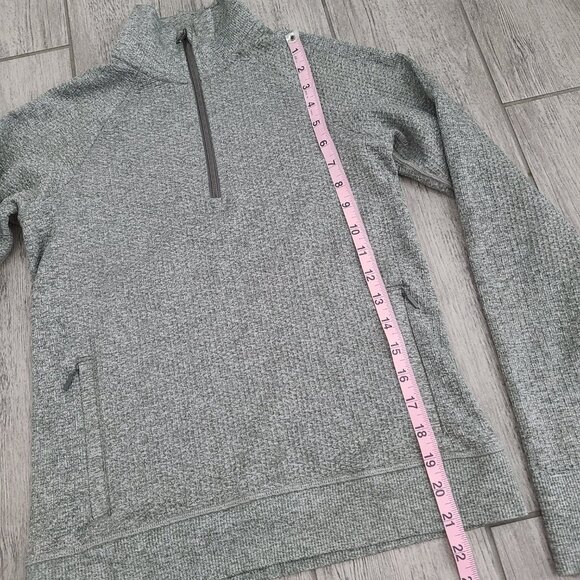 Lululemon Engineered Warmth Half Zip Pullover Grey Size 4 - Picture 5 of 11